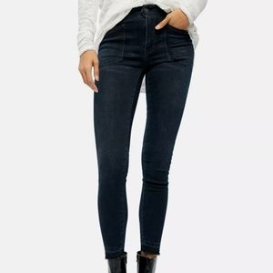 Free people seal blue skinny jeans